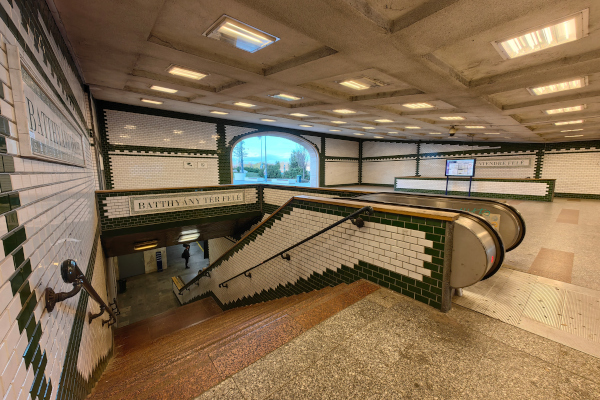 Budapest, Margit híd, HÉV állomás, bélyegkép
