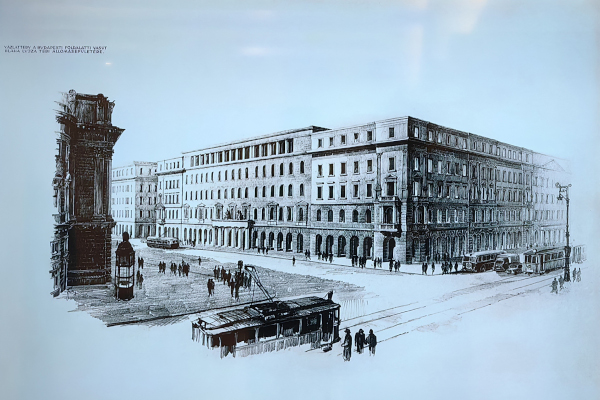 Budapest, M2 metró, Blaha Lujza tér, látványterv, bélyegkép