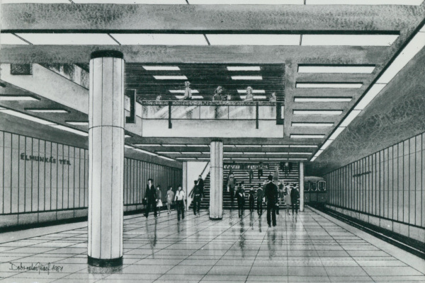 Budapest, M3 metró, Lehel tér, látványterv, Lechner Tudásközpont, bélyegkép