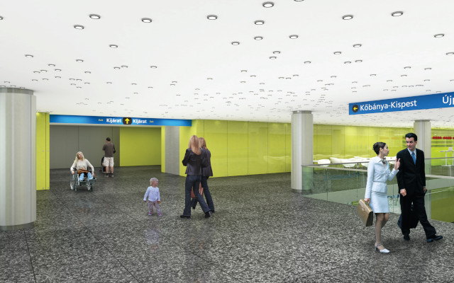 Budapest, M3 metró, Nagyvárad tér, Auth Design látványterv, bélyegkép