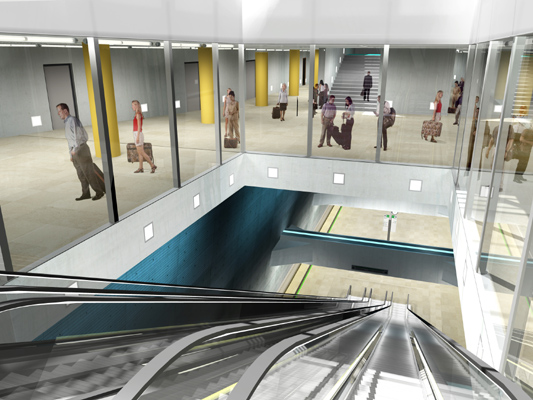 Budapest, M4 metró, Móricz Zsigmond körtér, Palatium Stúdió látványterv, bélyegkép